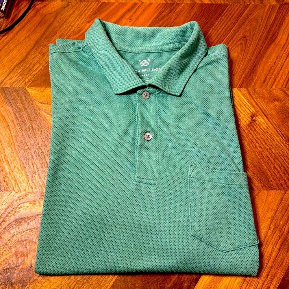 Mack Weldon Vesper Polo Green Colour Size Large